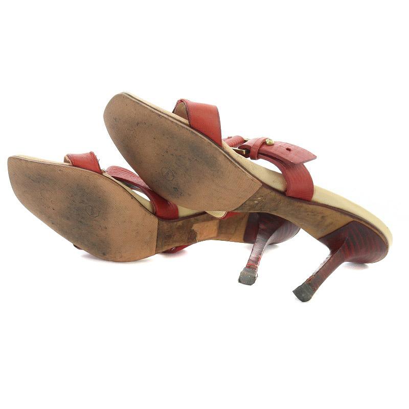 GUCCI グッチ　ミュール　赤　35 GUCCI グッチ サンダル ハイヒール 35 1/2 22.5cm 赤 レッド /NR