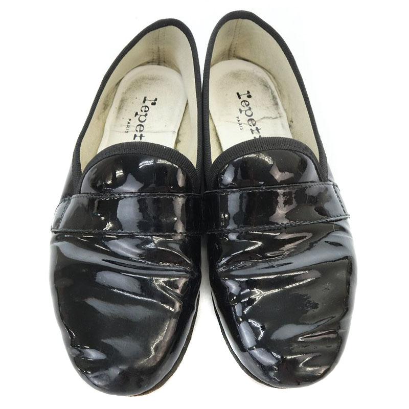 Repetto】エナメルブラック36/22.7