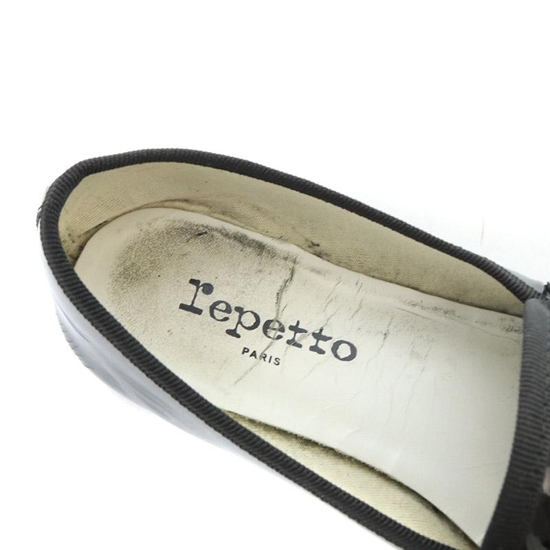 Repetto】エナメルブラック36/22.7