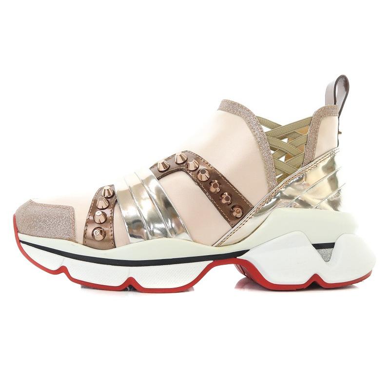 Christian Louboutin クリスチャンルブタン スニーカー スタッズ ラメ