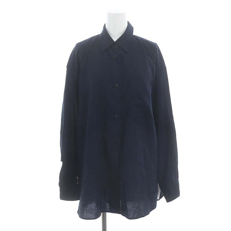 スピック&スパン Spick&Span 23AW コットンシルクビエラシャツ 長袖 前 
