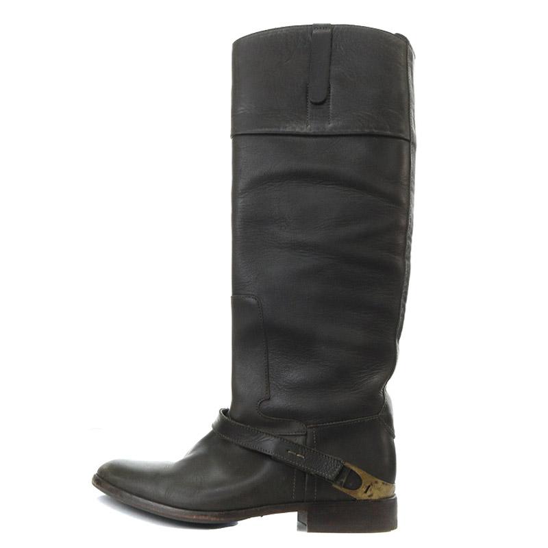 ゴールデングース GOLDEN GOOSE CHARLIE LEATHER ロングブーツ レザー  