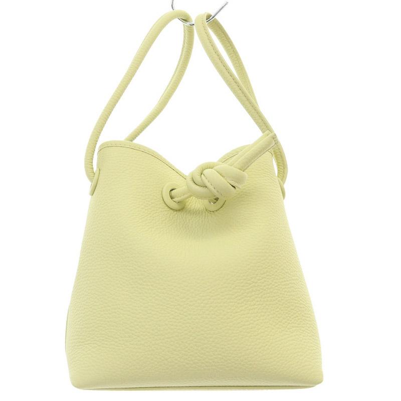 ヴァジック VASIC BOND MINI ハンドバッグ レザー 黄色 イエロー /SR  