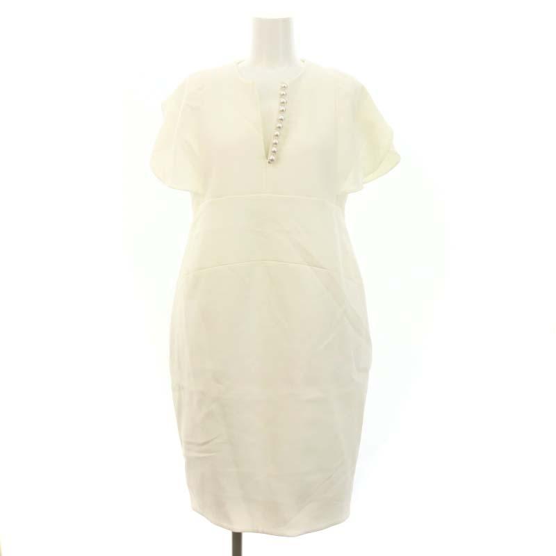 ワンピース YOKO CHAN Flared-sleeve Pearl Dress 36 フレアスリーブパールスリットラインドレス – YOKO CHAN