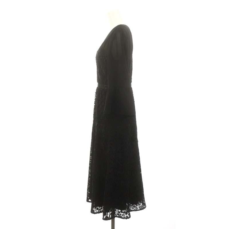 ヴィヴィアンタム VIVIENNE TAM レース Vネック シフォン ドレス 