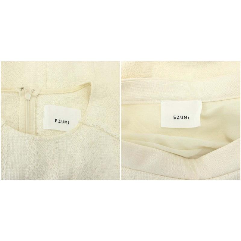 エズミ セットアップ 上下 ツイード ノースリーブトップス チュニック  