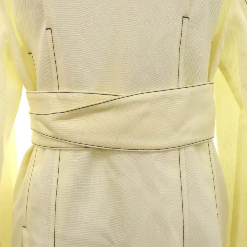 エブール 23AW デニムライクウールベルトワンピース ロング マキシ丈  