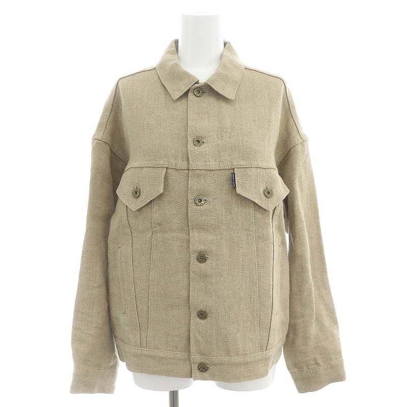 マディソンブルー MADISONBLUE シャツジャケット ステンカラー リネン  