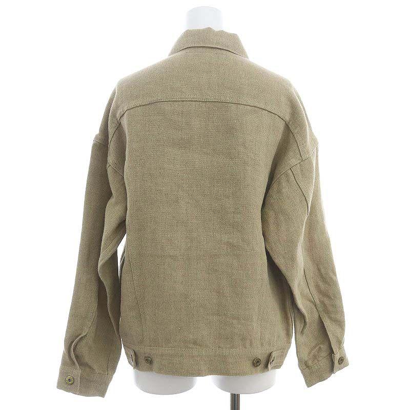 マディソンブルー MADISONBLUE シャツジャケット ステンカラー リネン  