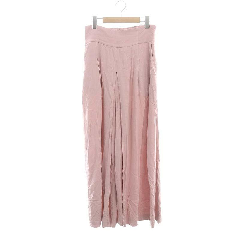 新品タグ付き 24AW CADUNE タックガウチョパンツ 38 カデュネ CADUNE 24AW タックガウチョ パンツ リネン混 38