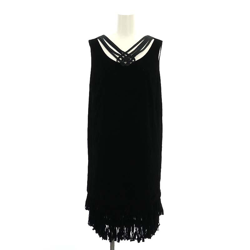 未使用品 ヴィヴィアンタム VIVIENNE TAM ベロア フリンジ 