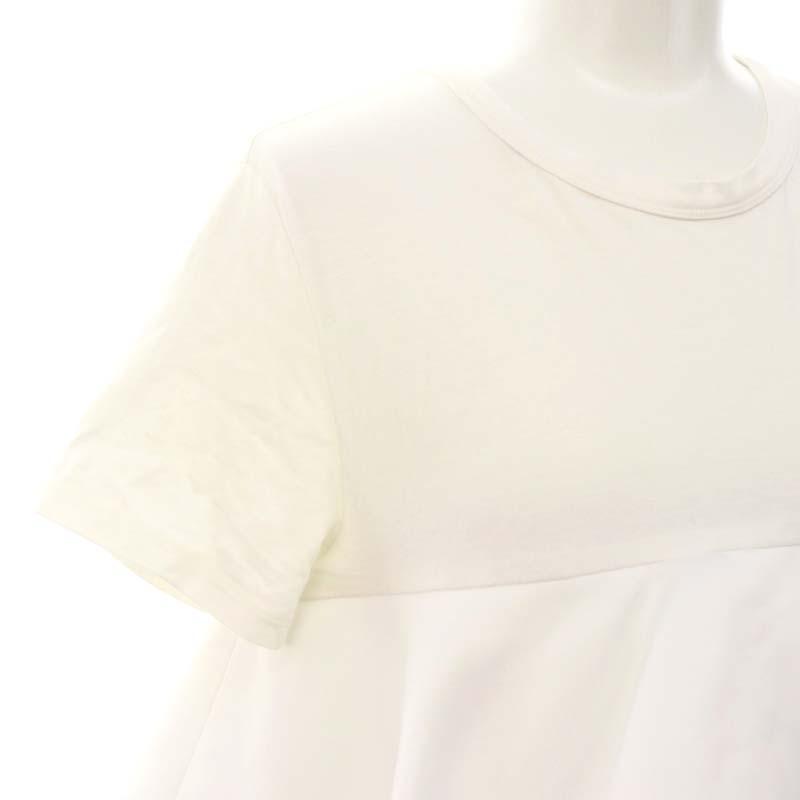 YOKOCHAN ハーフスリーブラッフルレイヤーカットソー　Tシャツ38 YOKOCHAN ハーフスリーブラッフルレイヤーカットソー Tシャツ38