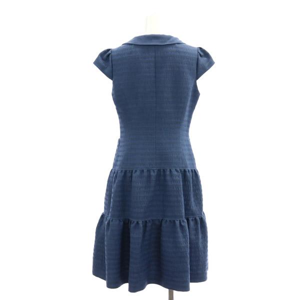 美品】Rene 膝丈ワンピース グレー レース ノースリーブ 32 フレア