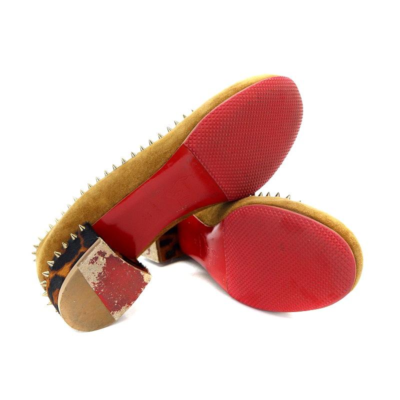 Christian Louboutin クリスチャンルブタン スエード ハラコ スパイク 