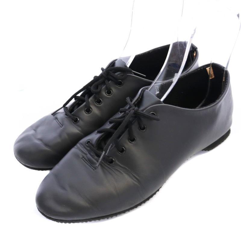 レペット Repetto JAZZ レザー レースアップシューズ 39 24.5〜25cm 黒 