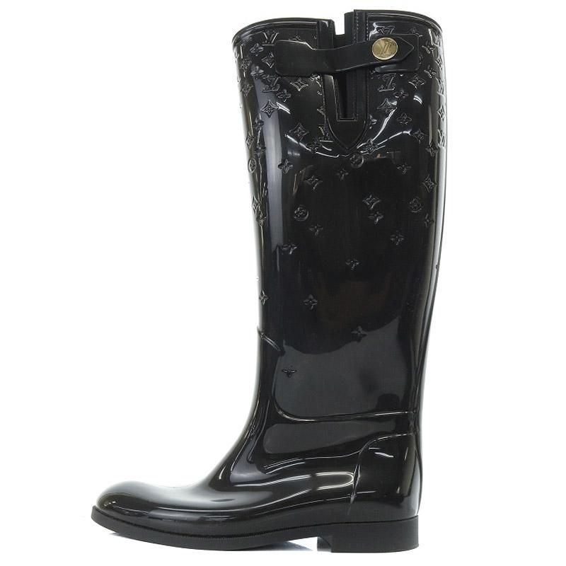 ルイヴィトン   レインブーツ　LV  美品　23.5 Louis Vuitton(ルイヴィトン) レインブーツ(レディース) - 海外通販のBUYMA