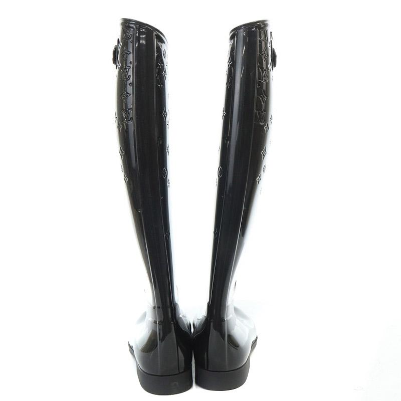 LOUIS VUITTON ドロップス ブーツ ブラック　長靴 楽天市場】【靴】LOUIS VUITTON ルイ ヴィトン ドロップスライン