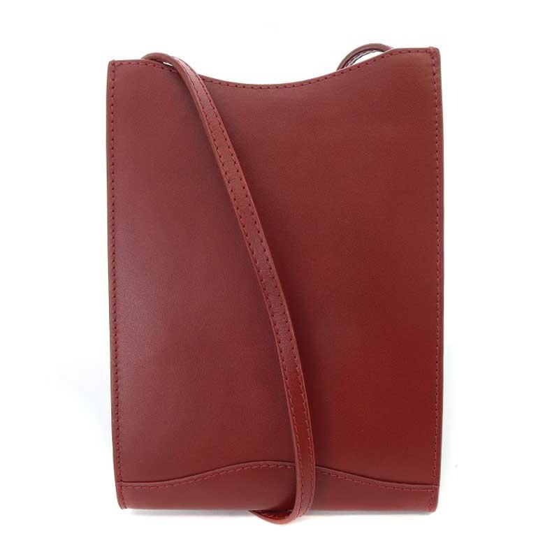 A.P.C. アーペーセー Jamie ショルダーバッグ レザー ロゴ 赤 レッド  