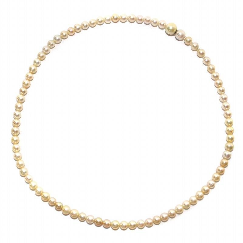 アガット agete アコヤパールネックレス 真珠 白 ホワイト  