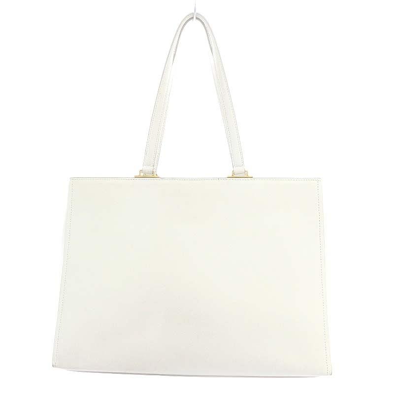 FURLA フルラ BELVEDERE M トートバッグ ハンド ロゴ 白 ホワイト /AT  