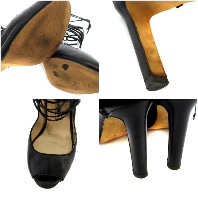 マノロブラニク MANOLO BLAHNIK レースアップサンダル ハイヒール  