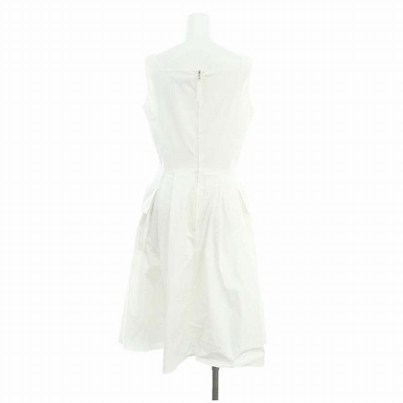 ☆フォクシーニューヨークワンピースホワイト40☆ フォクシーニューヨーク ストレッチグログランワンピース 25154