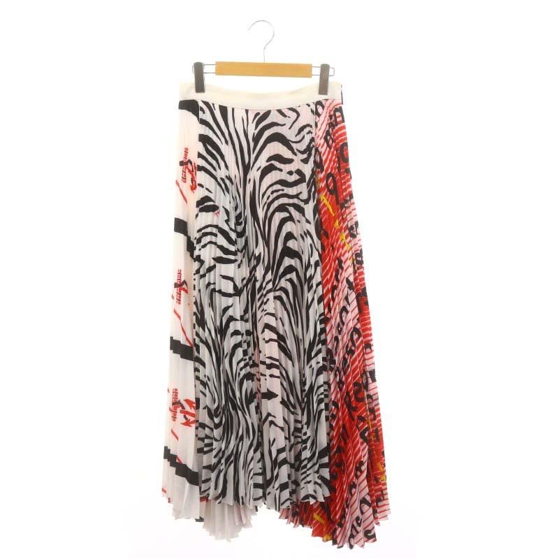 エムエスジーエム MSGM プリーツ ロングスカート マルチカラー MSGM