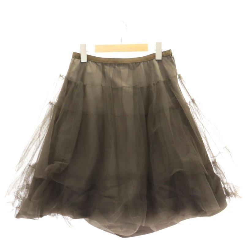 フォクシーニューヨーク FOXEY NEW YORK チュールスカート ギャザー 