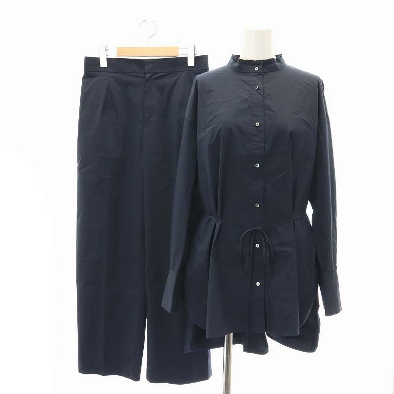 シーズンスタイルラボ SEASON STYLE LAB フリルスタンドカラーシャツ  