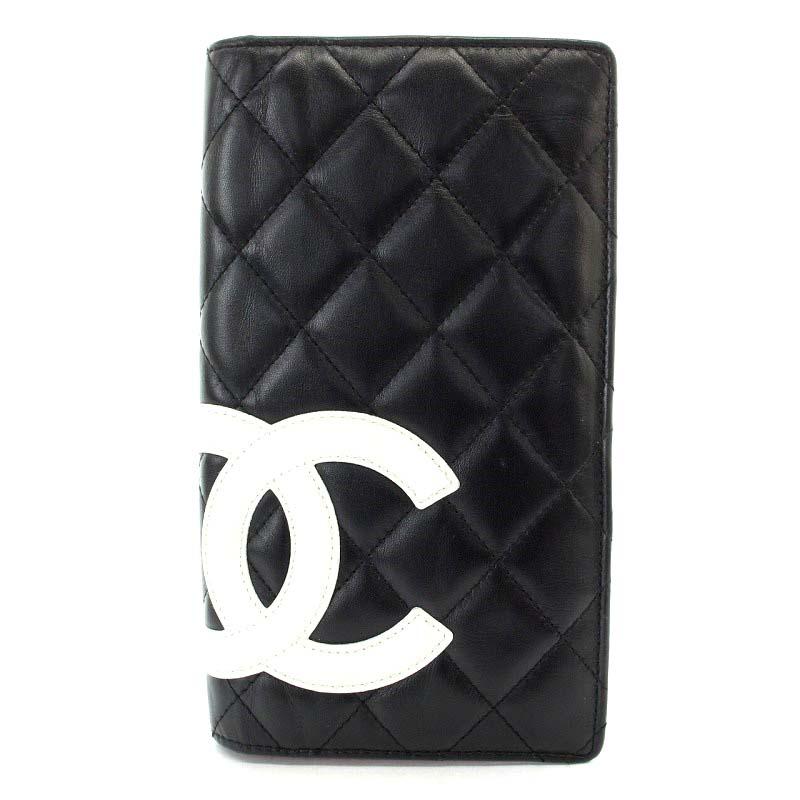 CHANELシャネル長財布二つ折りカンボンラインキルティング