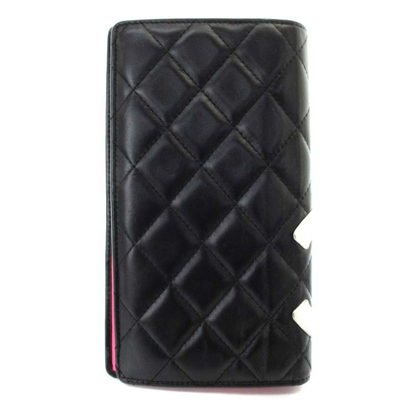 CHANELシャネル長財布二つ折りカンボンラインキルティング