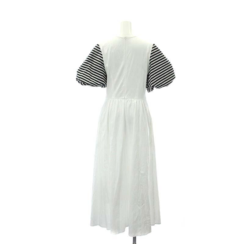 ボーダーズアットバルコニー PUFF SLEEVE TEE DRESS ワンピース ロング  