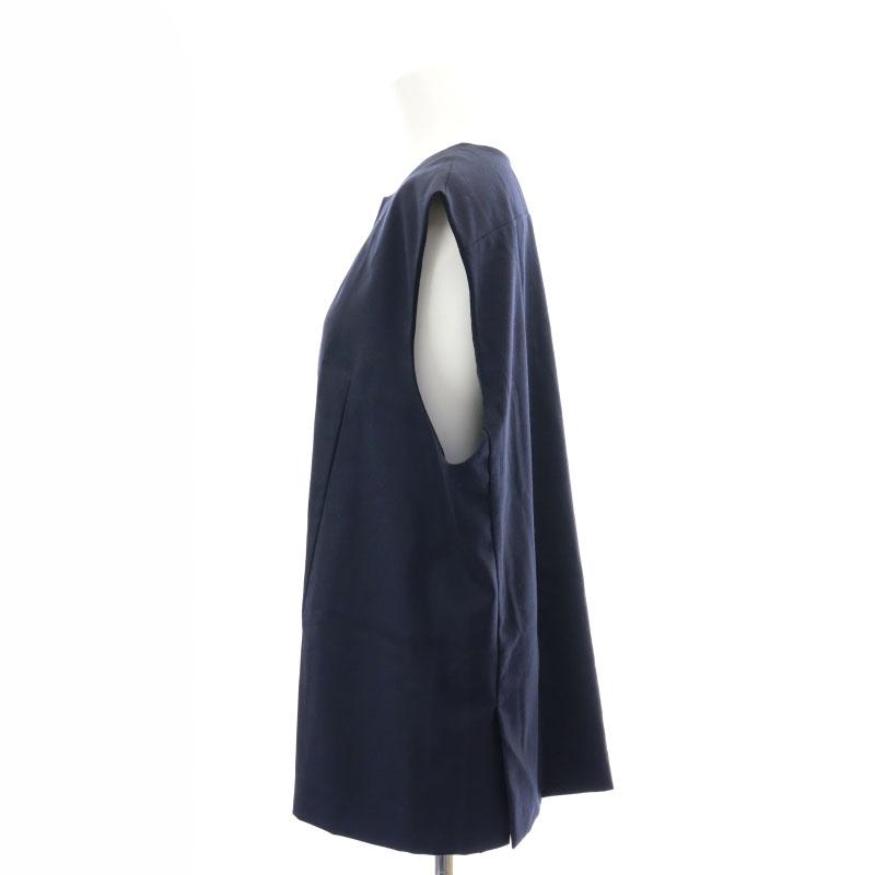 cccmalieカシミヤシルク Vネックベスト ネイビー cccmalieシーマリーVネックベストネイビー