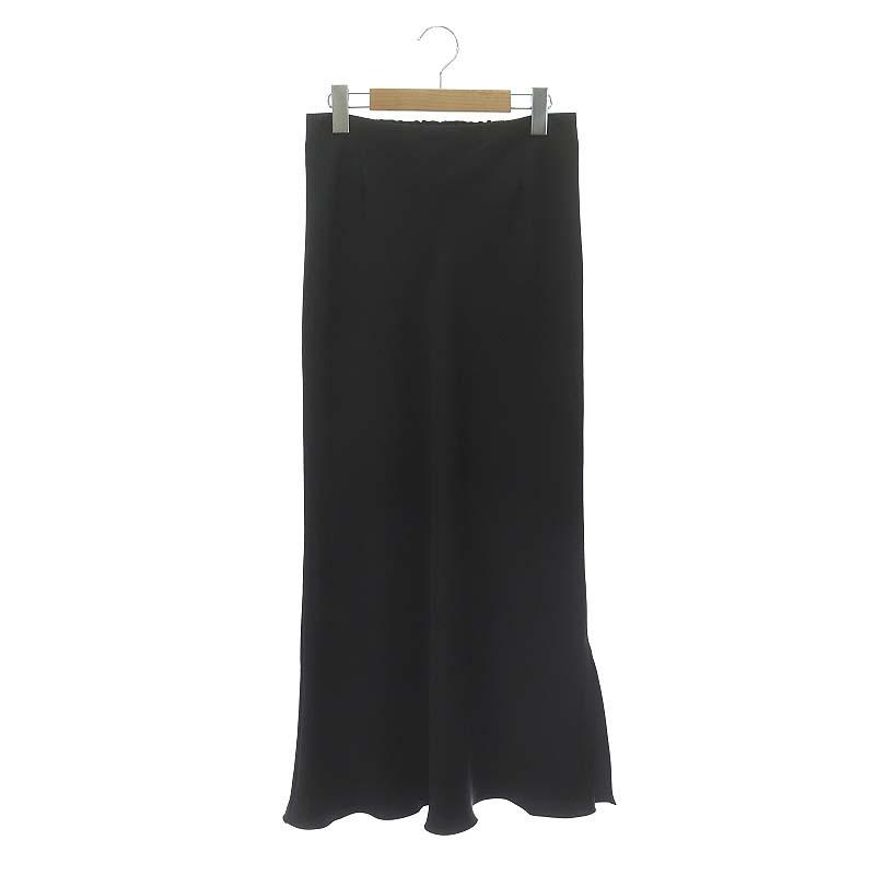 イエナIENA ダブルサテンスカートブラック38