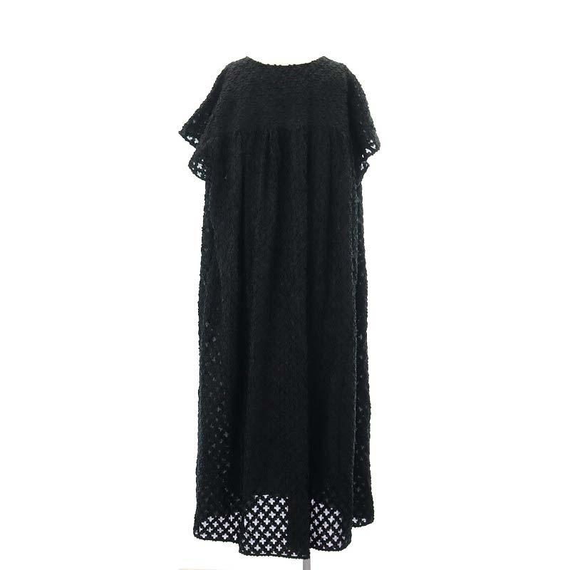 新品未使用】プルミエアロンディスモン カットジャガードワンピース