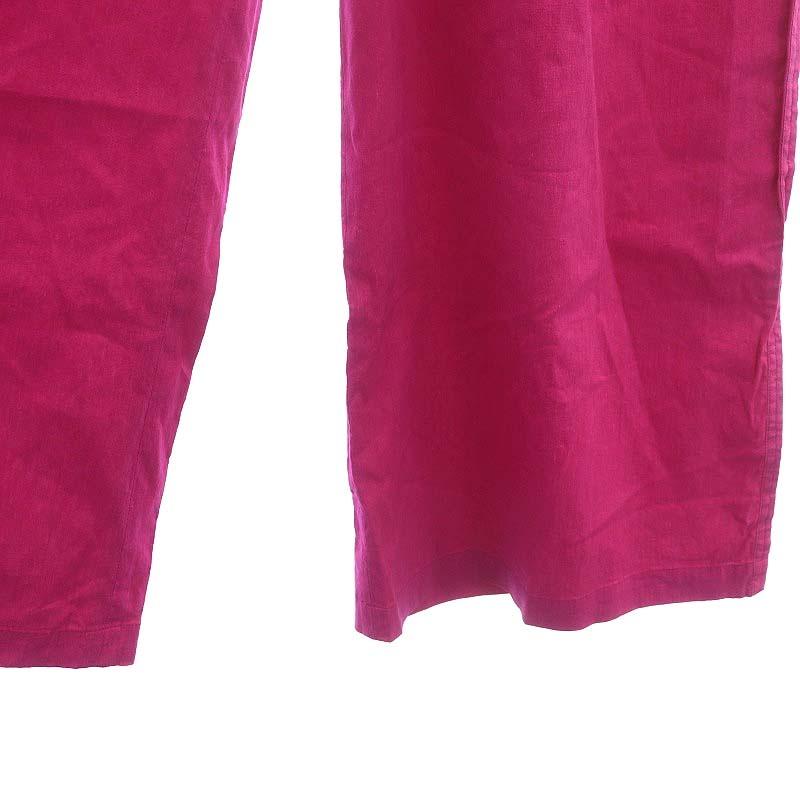 ロンハーマン Ron Herman 23SS リネン混タックワイドパンツ ストレッチ  