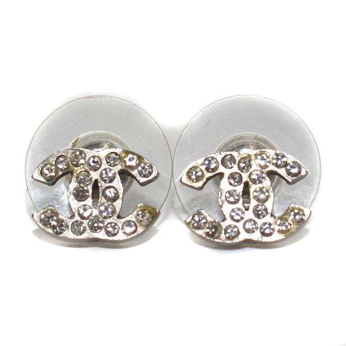 CHANEL ココマークピアス シルバー色
