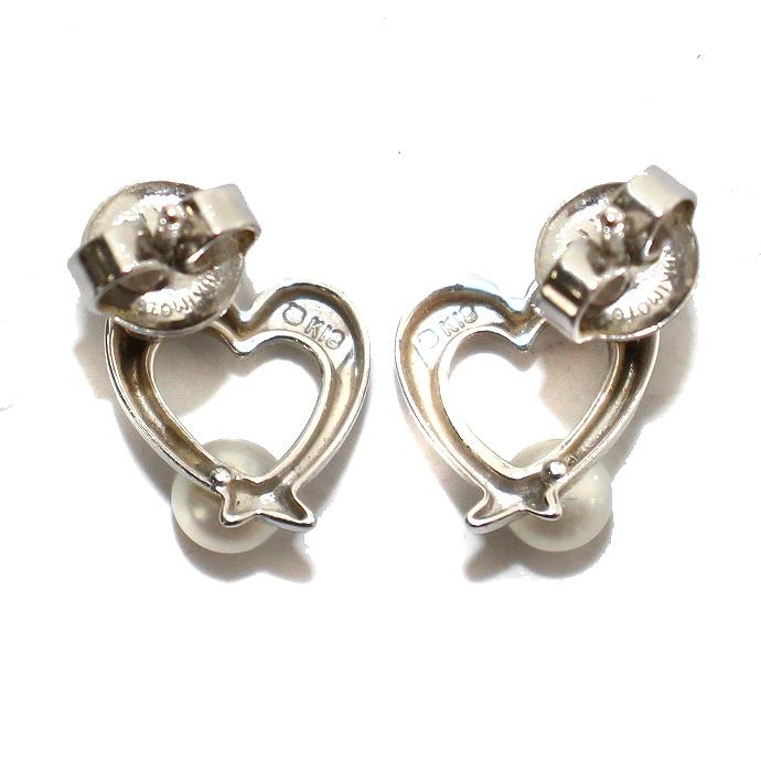 MIKIMOTO ハート型ピアス 真珠付き MIKIMOTO ハート型ピアス 真珠付き 楽天市場】ミキモト MIKIMOTO