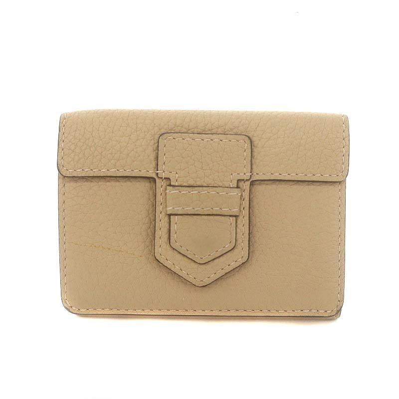 【DELVAUX】プレッセ　トライフォールド DELVAUX(デルヴォー) プレッセトライフォールド ウォレット ミニ財布