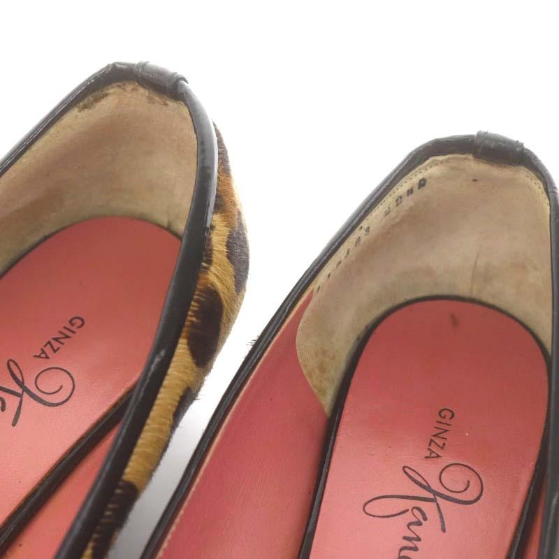 新品同様⭐銀座かねまつ 本革 エナメル バイカラー ハイヒール パンプス 25 SHOES CONCIERGE｜【WEB LIMITED】限定50足のハイヒールパンプス