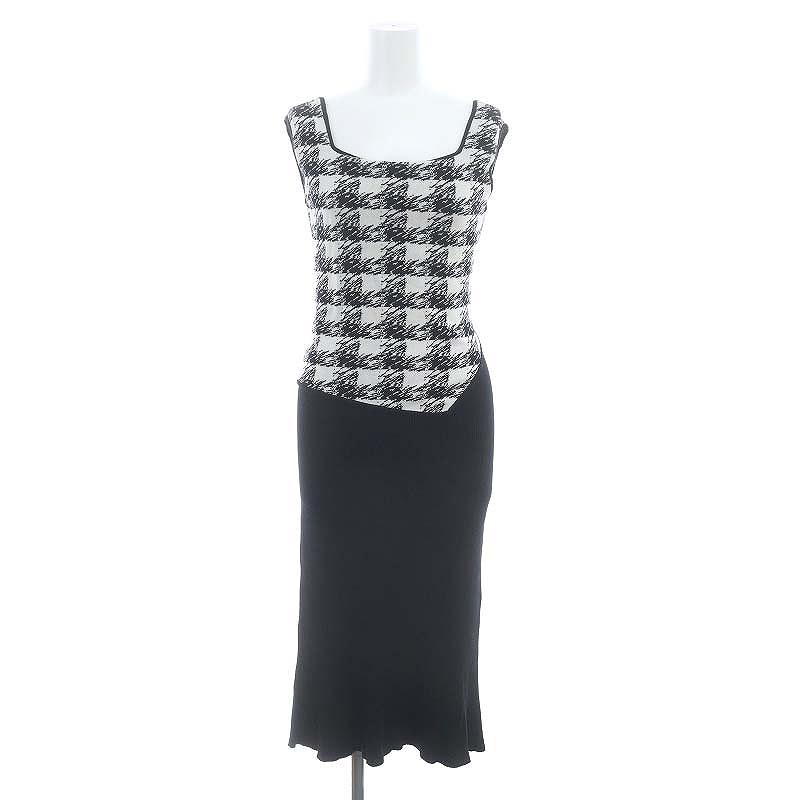 ハーリップトゥ Herlipto ノースリーブ ニットワンピース ロング 2 M  