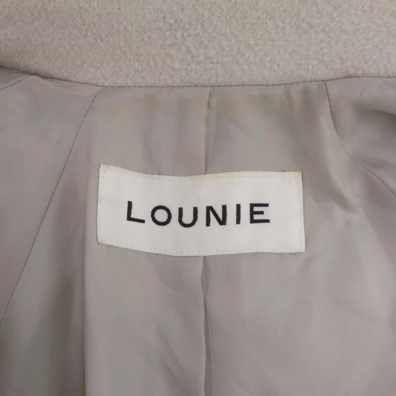 ルーニィ LOUNIE チェスターコート アウター ウール 38 ライトグレー 