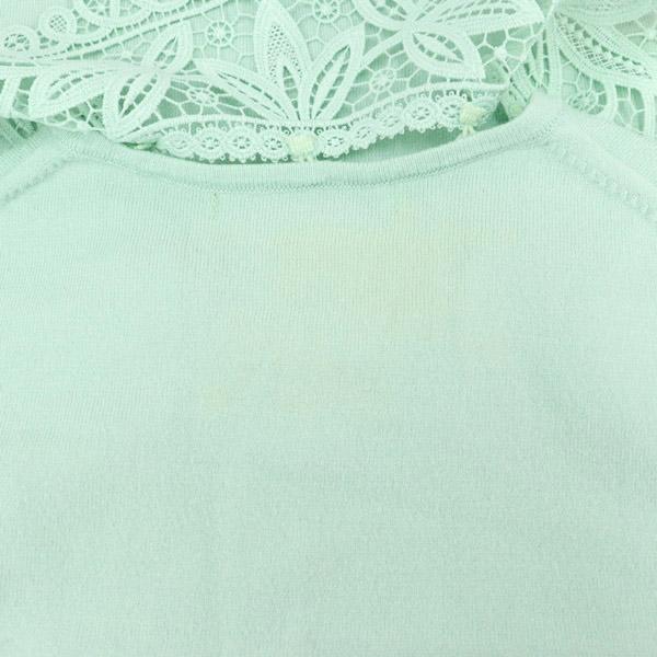 アナイ ANAYI 22SS ビッグレースカラーパフスリーブプルオーバー