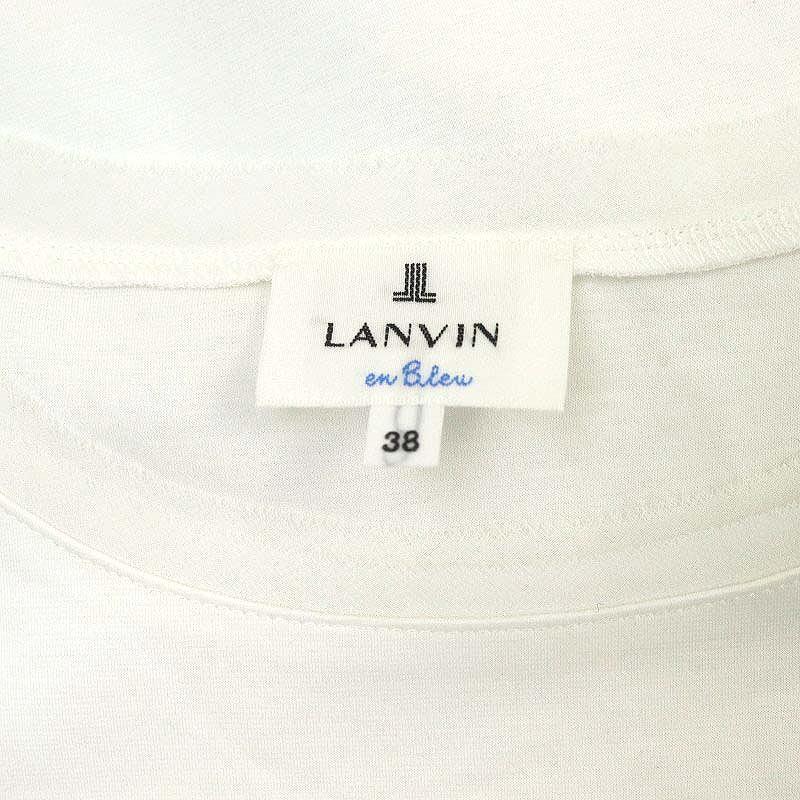 ランバンオンブルー LANVIN en Bleu レーススリーブ Tシャツ 