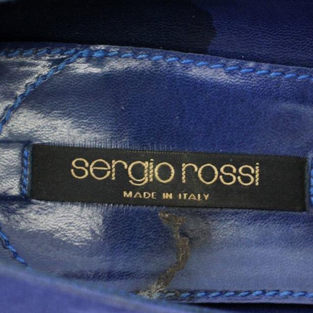 Sergio rossi セルジオロッシ パンプス スエード ハイヒール 