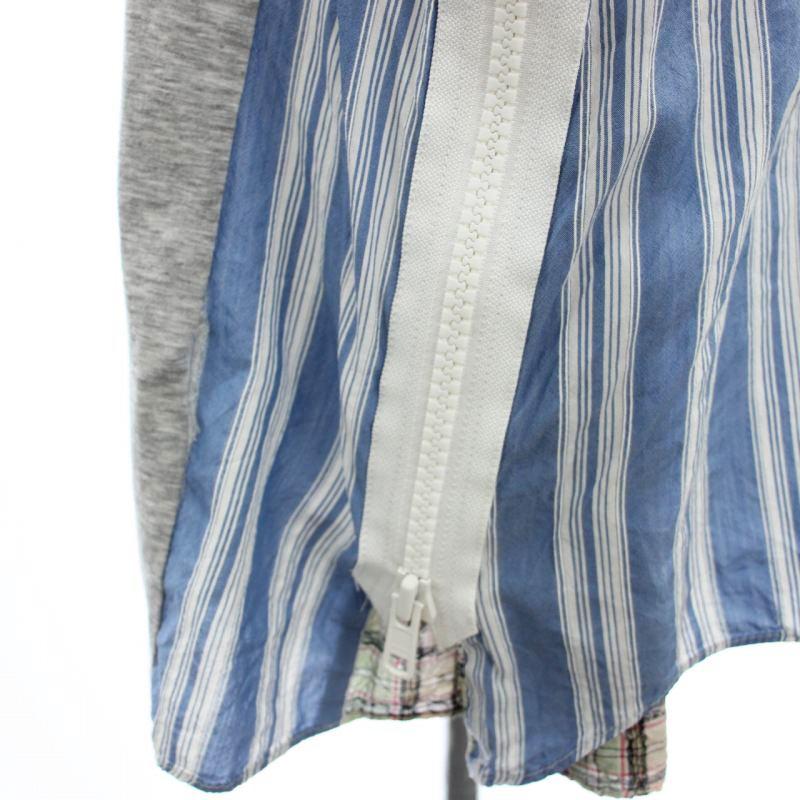 サカイ sacai ドッキング チュニック カットソー 半袖 切替 コットン 3 