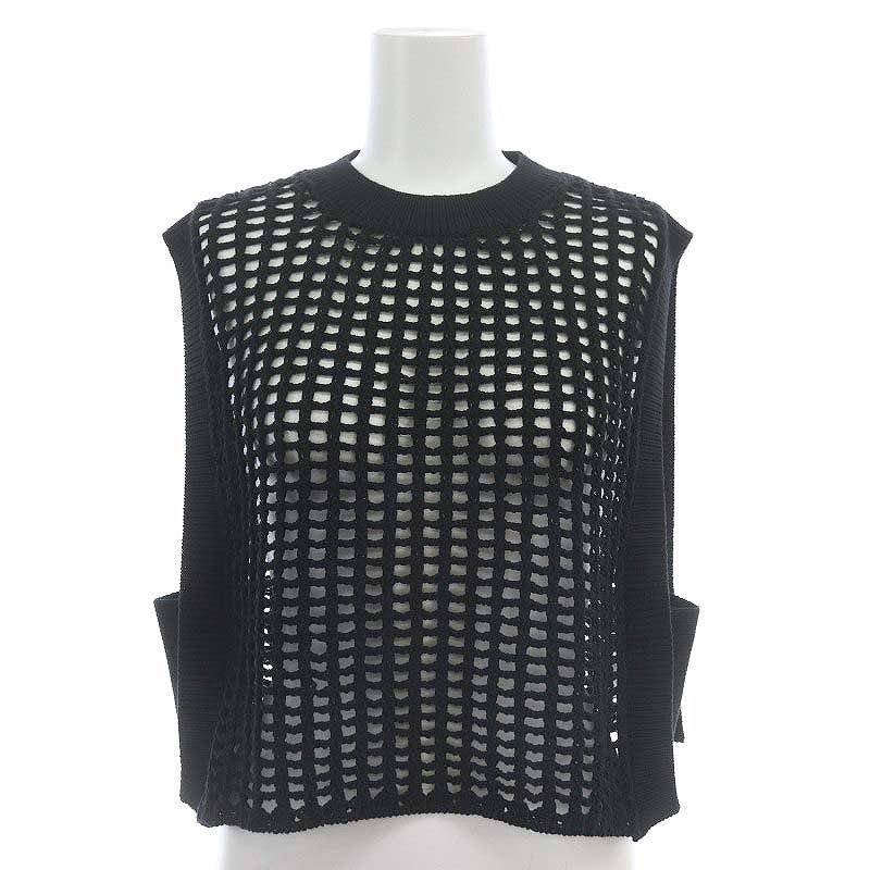 未使用品 ハイク HYKE 24SS CROCHETED CROPPED SWEATER TOP ベスト 