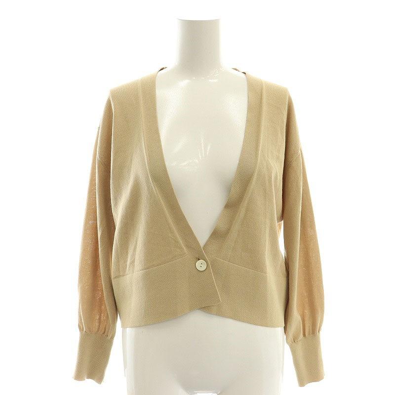 ノーリーズ Nolley's Vネックショートカーディガン ニット 長袖