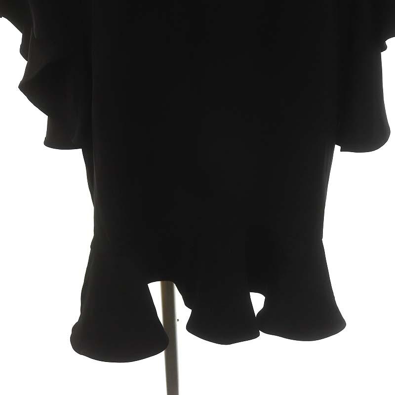 YOKO CHAN 七分袖ワンピース ヨーコチャンのネイビーの七分袖ワンピース パール装飾付き