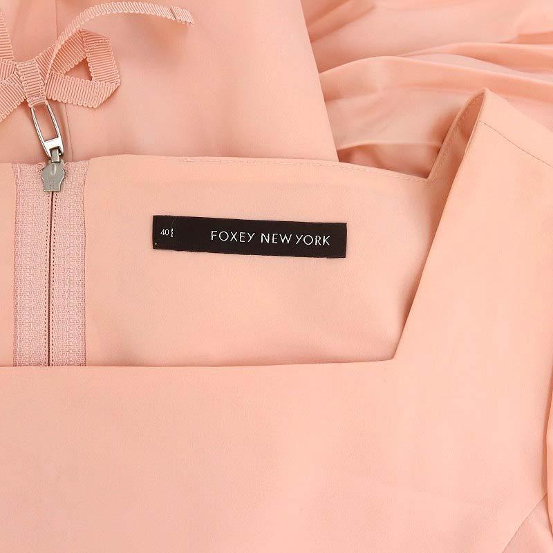 フォクシーニューヨーク FOXEY NEW YORK サイドプリーツワンピース  